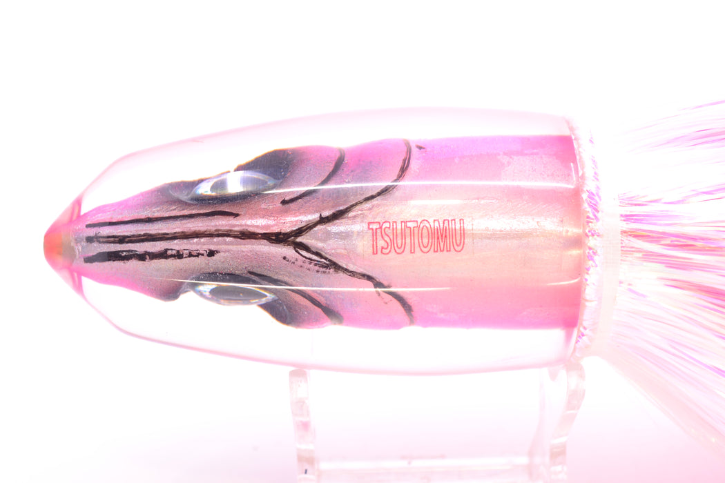 Tsutomu Lures Pink-White Fish Head Benchmark Bullet 12" 8oz EZ Flash Pinky