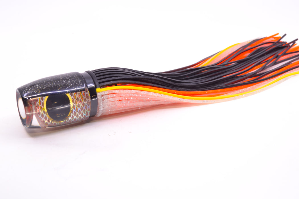 Amaral Lures Red-Gold Pearl Rainbow Scale Yellow Stripes Black Back Jararaca 12" 4oz