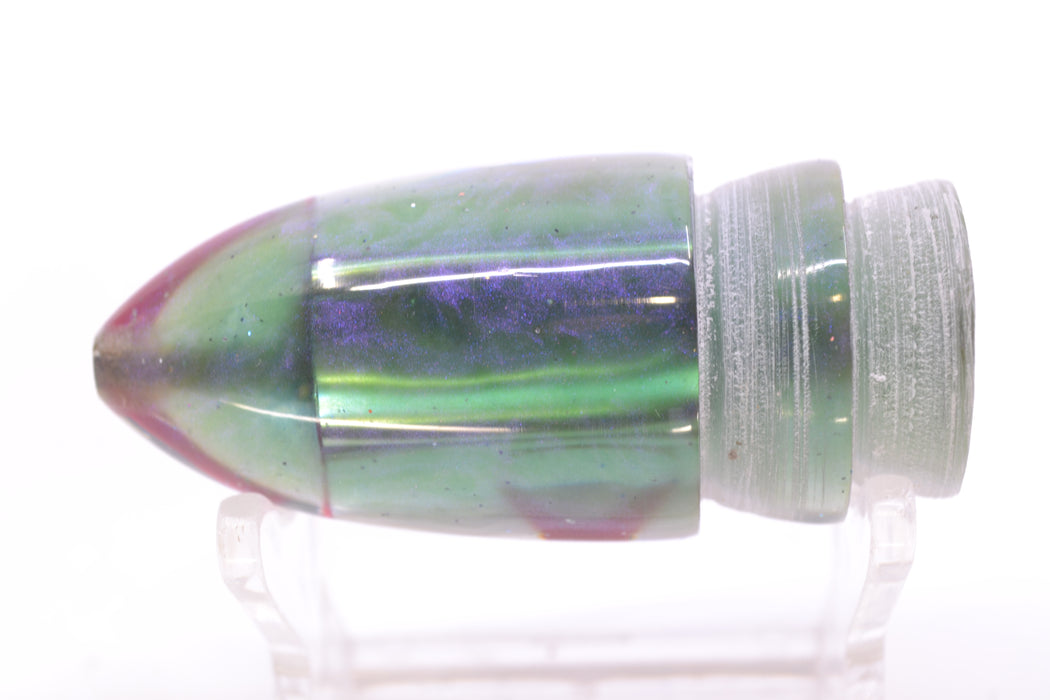 Bomboy Lures Silver Chrome Green Back Baby Bomb 9" 2.8oz
