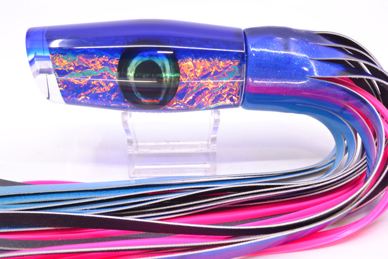 Moyes Lures Blue-Pink Dichro Blue Back Large Dark-N-Stormy 14" 10.3oz FT Vinyl Blue Dream