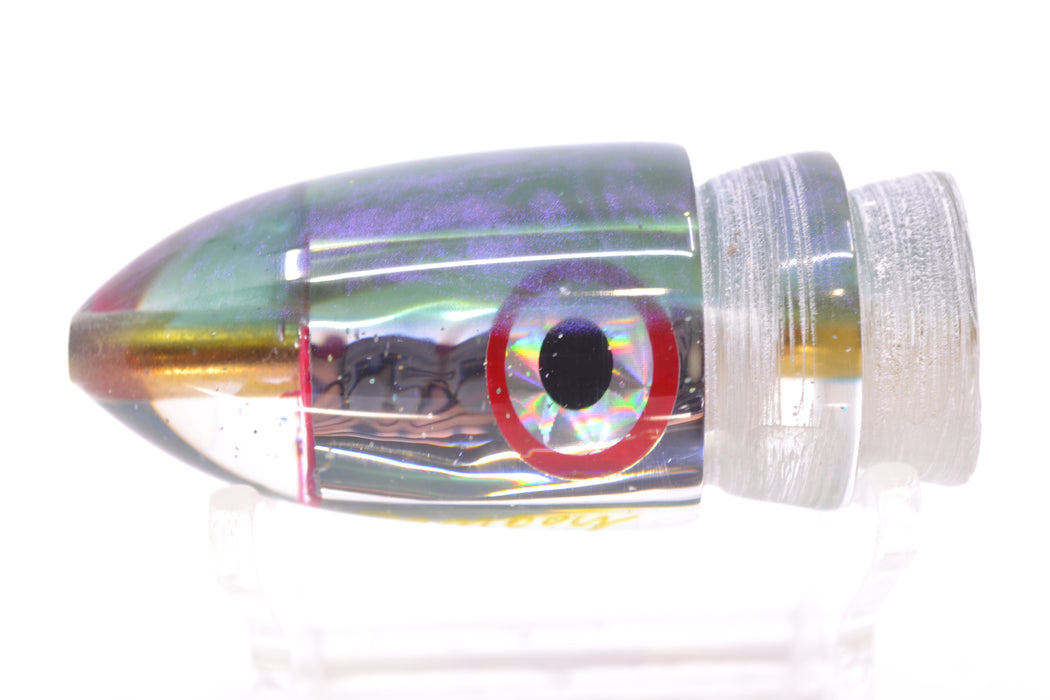Bomboy Lures Silver Chrome Green Back Baby Bomb 9" 2.8oz