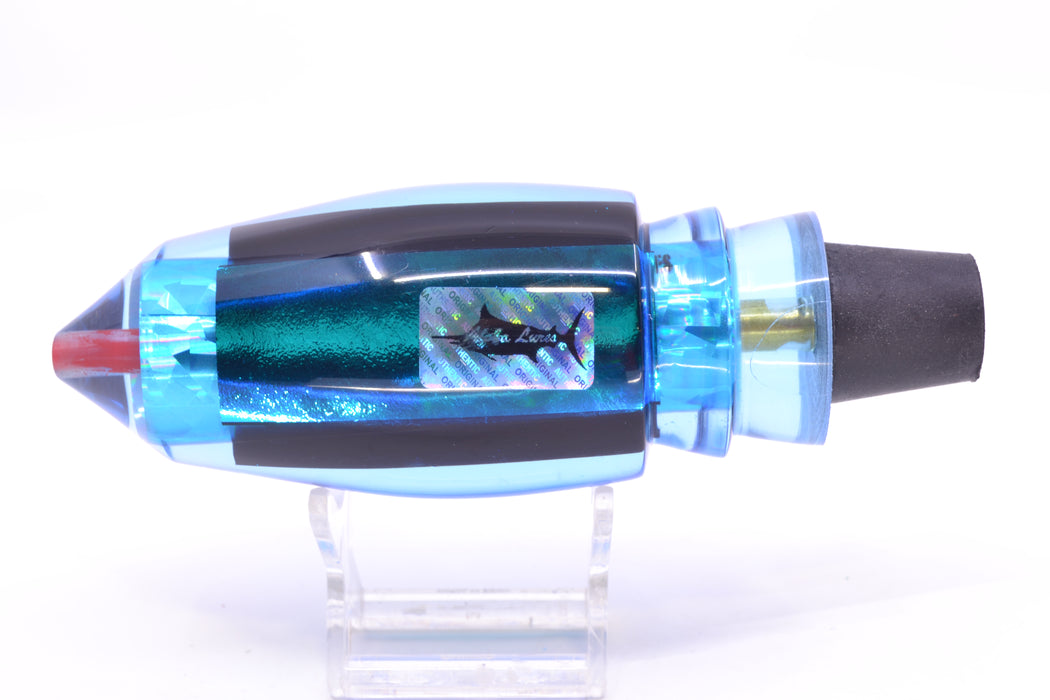 Aloha Lures Ice Blue-Blue Dichro Ice Blue Rainbow Large Deep Six 12" 9.2oz