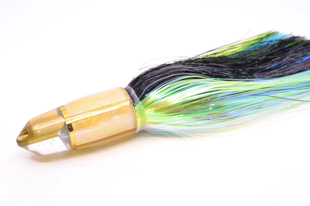 Tanigawa Lures Golden MOP 2-Hole Bullet 9"+ 9oz EZ Flash Yellowfin