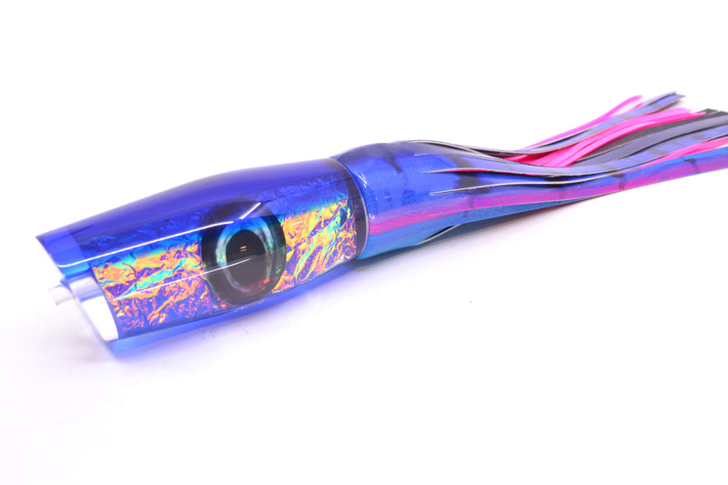 Moyes Lures Blue-Pink Dichro Blue Back Large Dark-N-Stormy 14" 10.3oz FT Vinyl Blue Dream