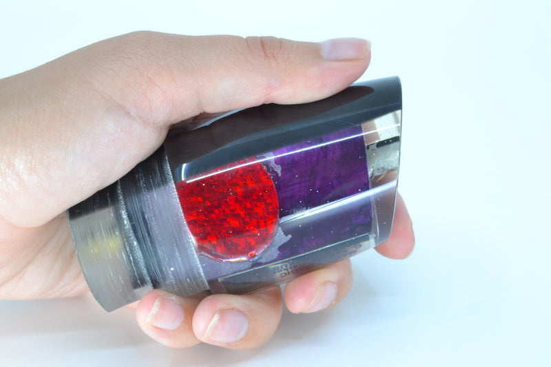 Marlin Magic Lures Purple MOP Black Back Red Eyes Ruckus 12" 7.2oz *DELAMMED* GZE
