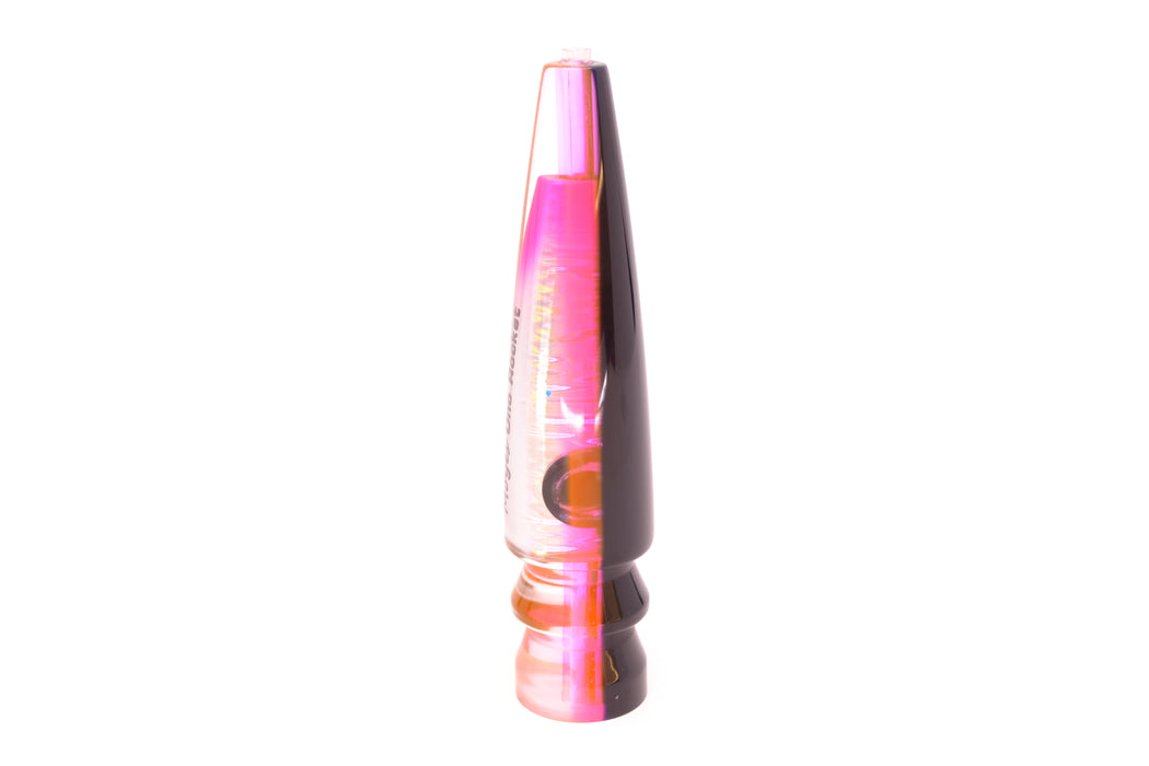 Moyes Lures Silver Aurora Black-Pink Back Taxi Eyes Ono Rocket 9" 5oz