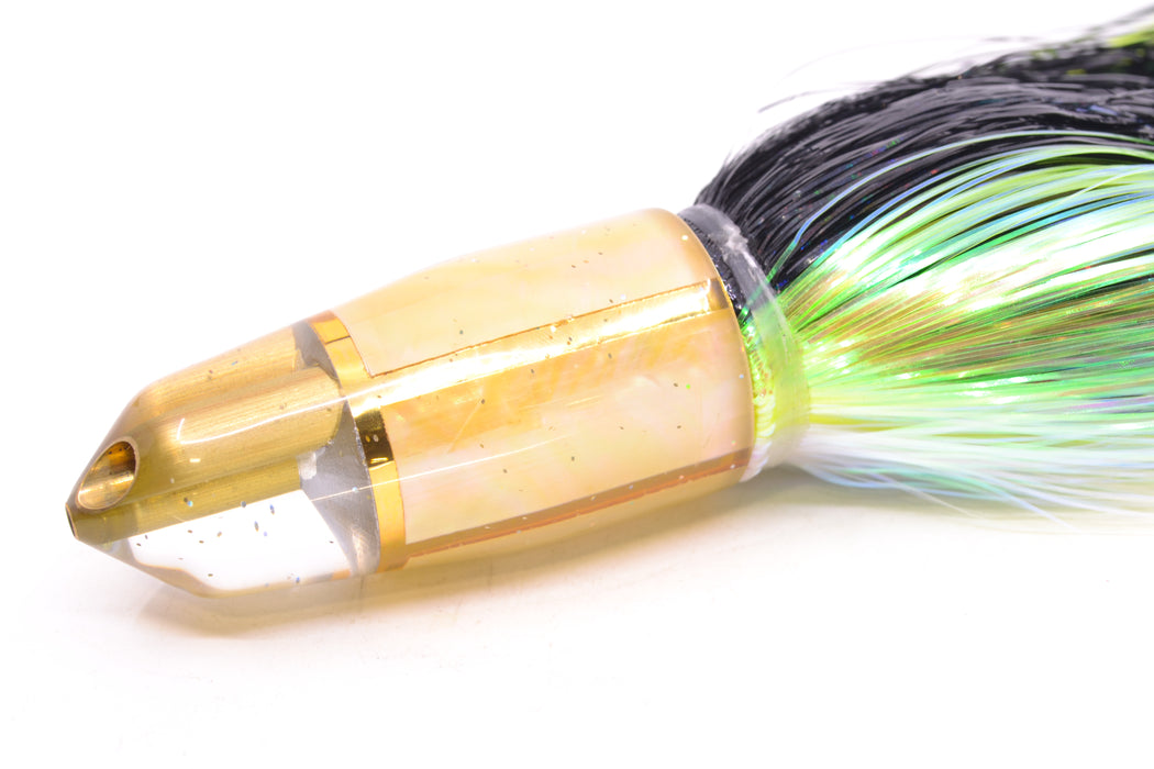 Tanigawa Lures Golden MOP 2-Hole Bullet 9"+ 9oz EZ Flash Yellowfin