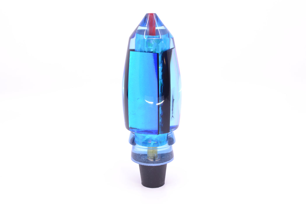 Aloha Lures Ice Blue-Blue Dichro Ice Blue Rainbow Large Deep Six 12" 9.2oz