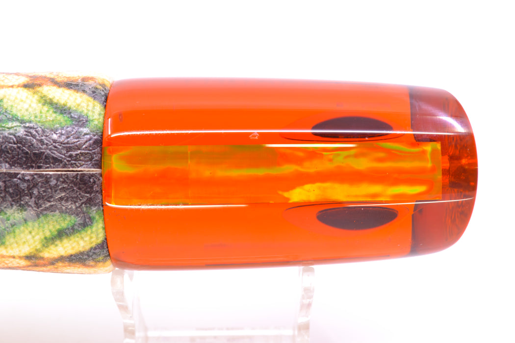 Koya Lures Amber Rainbow JP Large Lunger 14" 9oz A La Vive Vinyl Fire Mackerel GZE