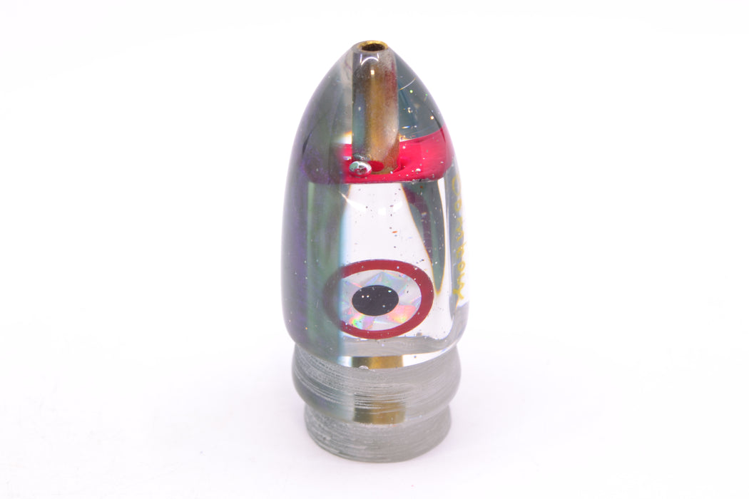 Bomboy Lures Silver Chrome Green Back Baby Bomb 9" 2.8oz