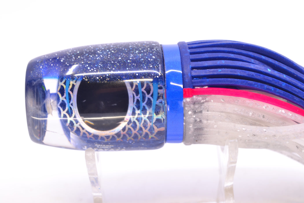 Amaral Lures Blue Pearl Rainbow Scale Ice Blue Stripes Blue Back Jararaca 12" 4oz
