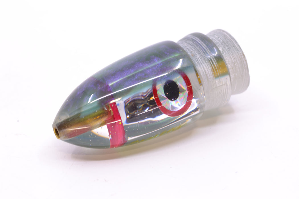 Bomboy Lures Silver Chrome Green Back Baby Bomb 9" 2.8oz