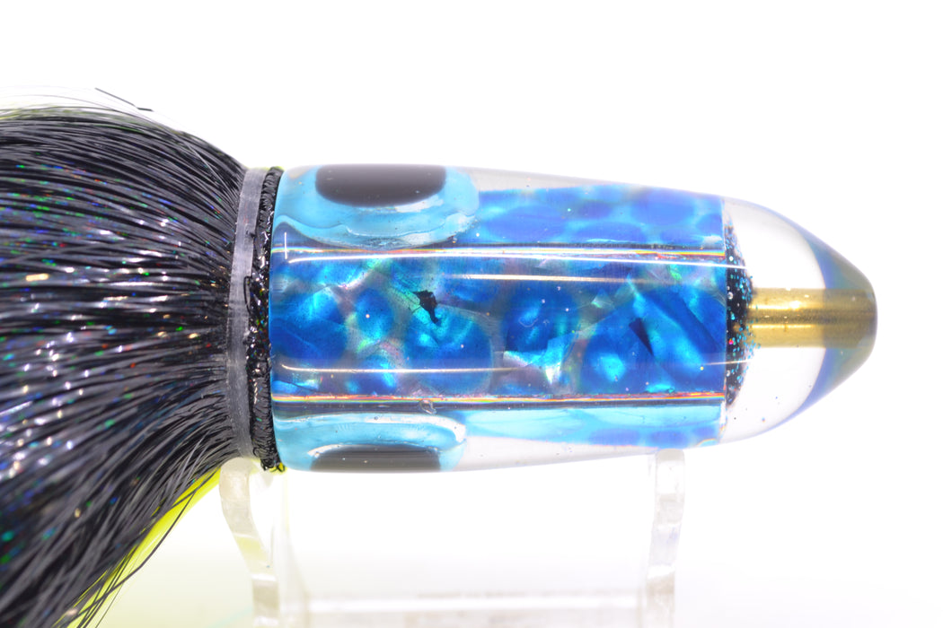 Ganku Lures "Pelagic Trigger V2" Blue Dot Abalone Long Bullet 9" 7oz Strobez Black-Chartreuse