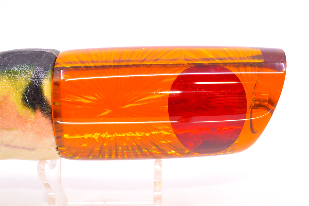 Koya Lures Amber Rainbow Starburst Red Eyes Large 614 14" 9oz ALV Vinyl Fire Mackerel