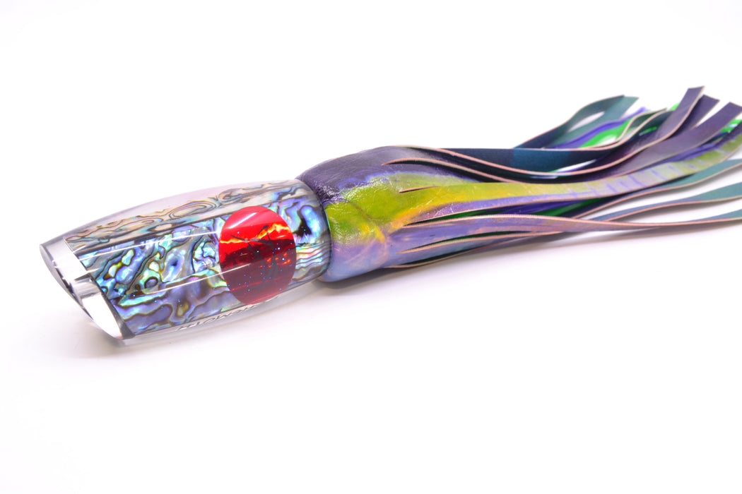 Bonze Lures Paua Shell Red Eyes Behemoth 12" 9.5oz ALV Vinyl Yellowfin Tuna