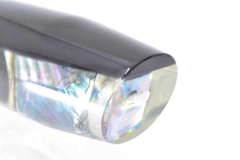 Marlin Magic Blue-Purple Abalone Black Back Taxi Eyes Large Plunger 12" 6oz *CHIPPED* GZE