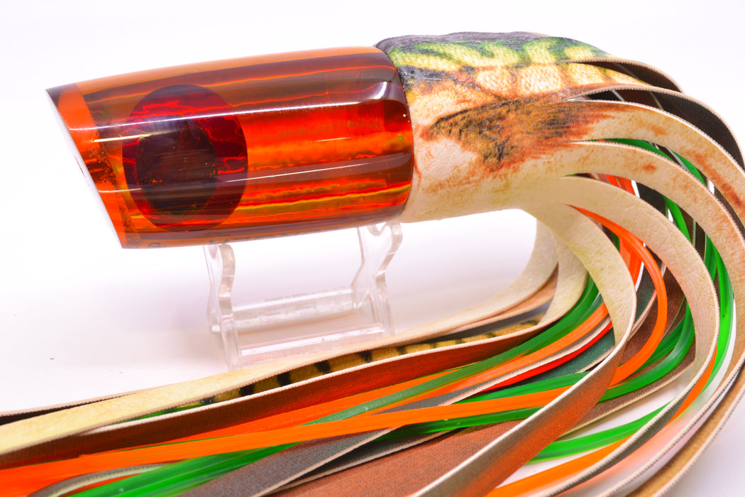 Koya Lures Amber Rainbow JP Large Lunger 14" 9oz A La Vive Vinyl Fire Mackerel GZE