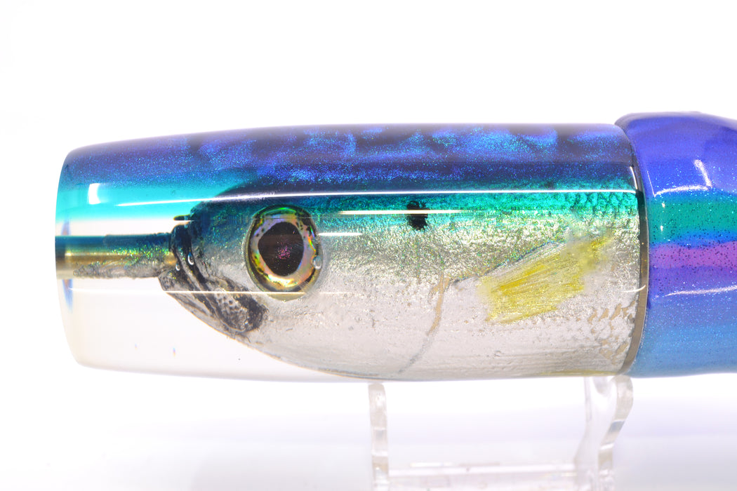 Ali'i Kai Lures Opelu Blue-Teal Back Large Hard Head 14" 11.2oz FT Vinyl Blueberry GZE