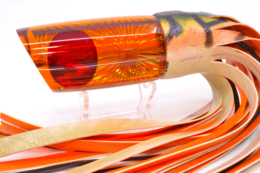 Koya Lures Amber Rainbow Starburst Red Eyes Large 614 14" 9oz ALV Vinyl Fire Mackerel