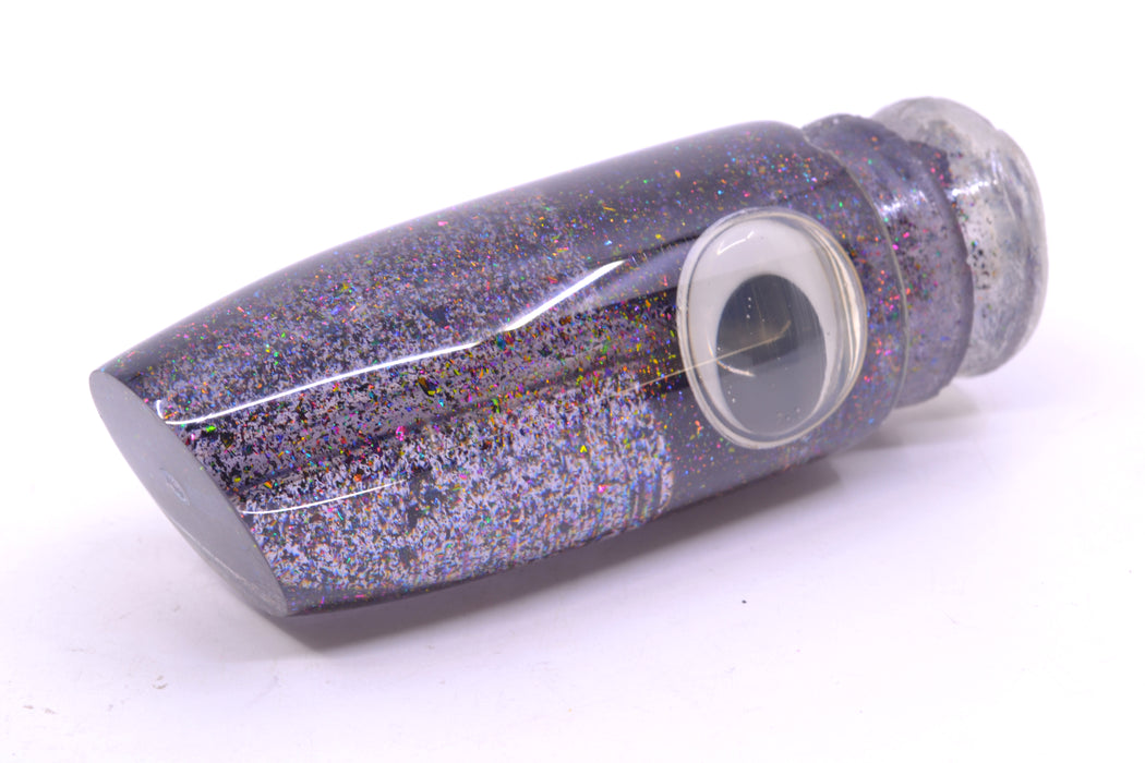 Joe Yee Lures by KEGZ Transparent Smoke Rainbow Flake Doll Eyes Super Plunger 14" 7.2oz