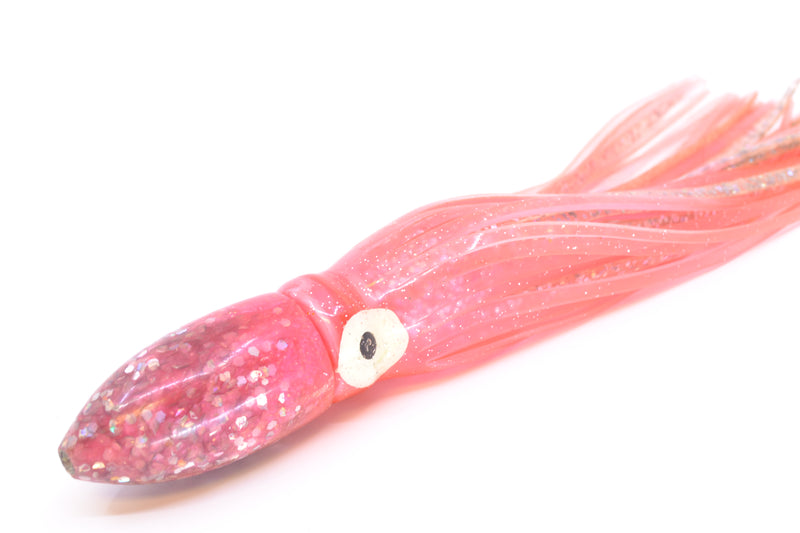 Unknown Pink Glittered Teardrop Bullet 7" 3.4oz Skirted Pink/Silver Used Pre-Owned