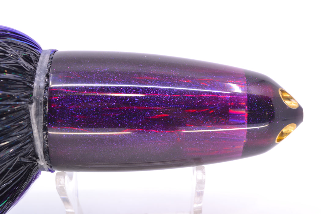 Ali'i Kai Lures Purple Rainbow Starburst Dreamliner Jet 12" 14.5oz EZ Flash Black-Purple-White