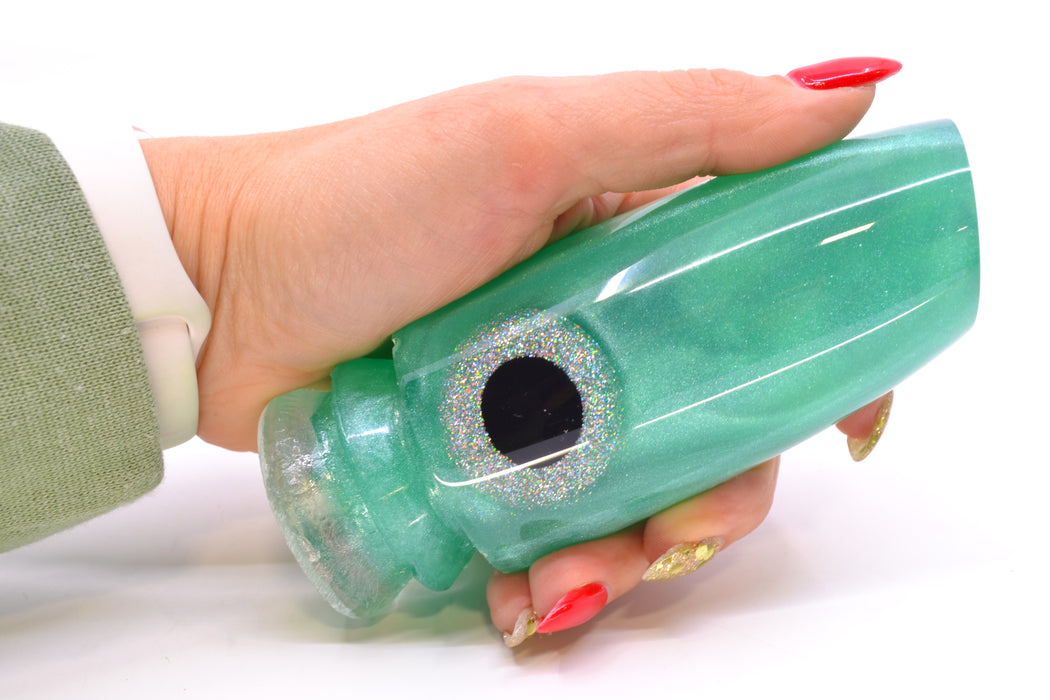 Joe Yee Lures by KEGZ Green Iridescent Pearl Black-Holo Eyes Super Plunger 14" 7.2oz