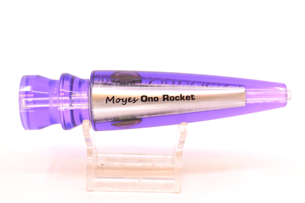 Moyes Lures Purple Mackerel Silver Aurora Taxi Eyes Ono Rocket 9" 5oz