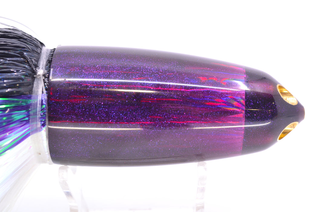 Ali'i Kai Lures Purple Rainbow Starburst Dreamliner Jet 12" 14.5oz EZ Flash Black-Purple-White