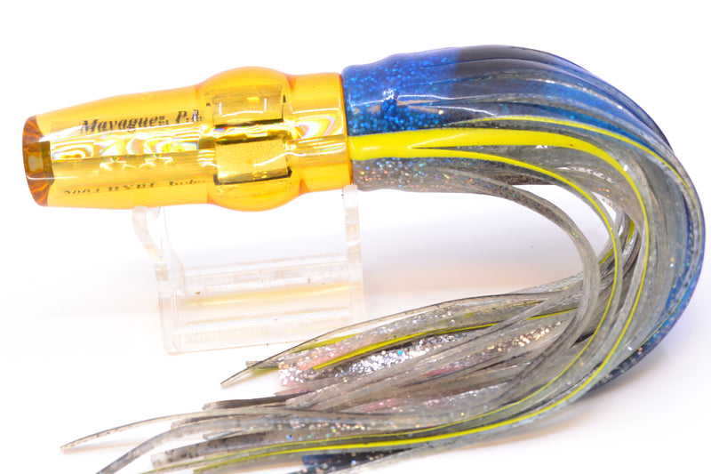 Aloha Lures RARE Yellow Rainbow Foxy Disco 9" 3.6oz Skirted New Pre-Owned