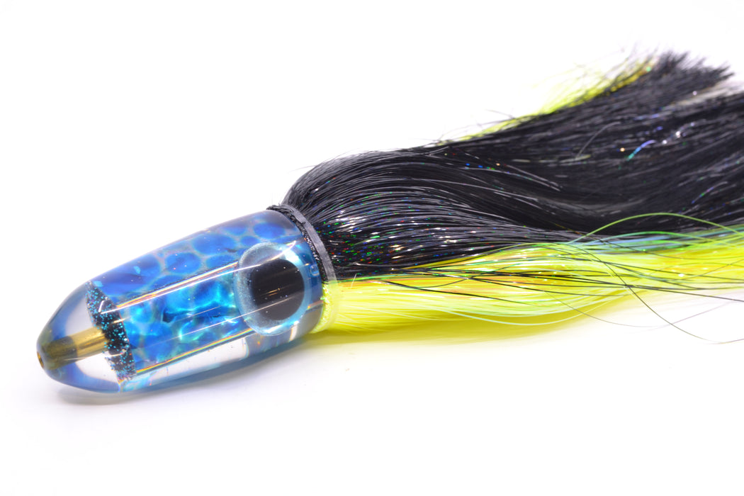 Ganku Lures "Pelagic Trigger V2" Blue Dot Abalone Long Bullet 9" 7oz Strobez Black-Chartreuse
