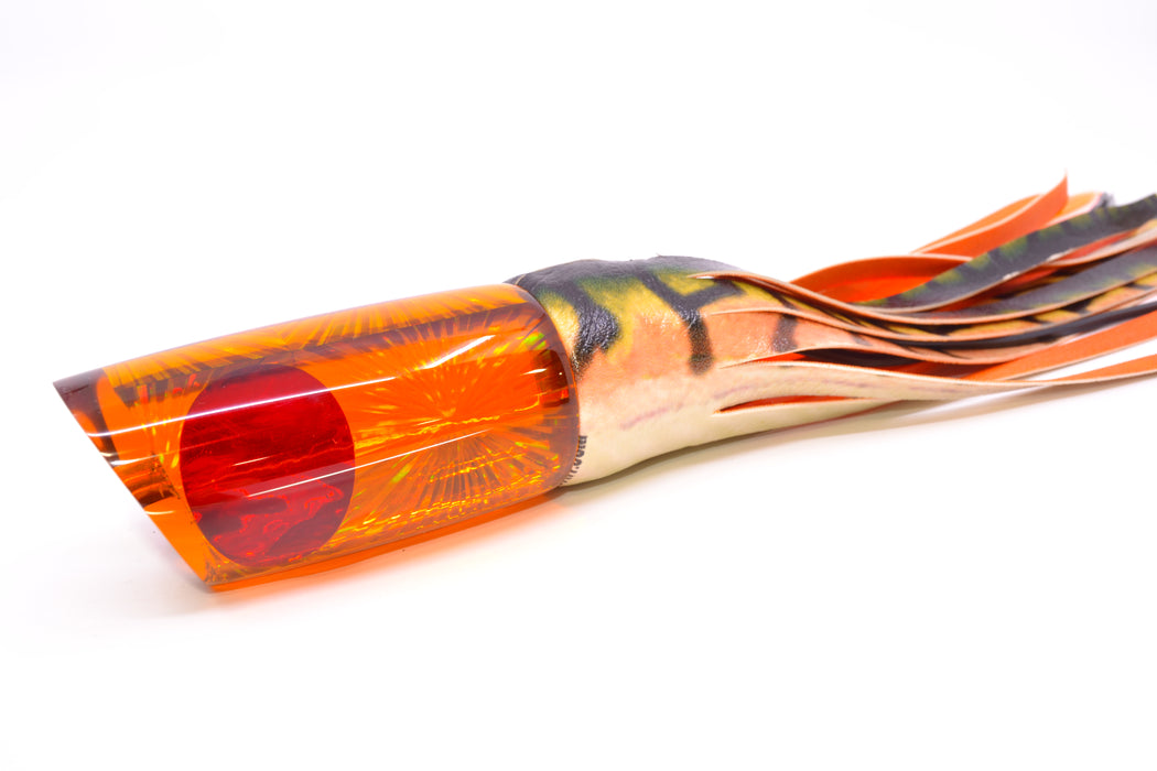 Koya Lures Amber Rainbow Starburst Red Eyes Large 614 14" 9oz ALV Vinyl Fire Mackerel