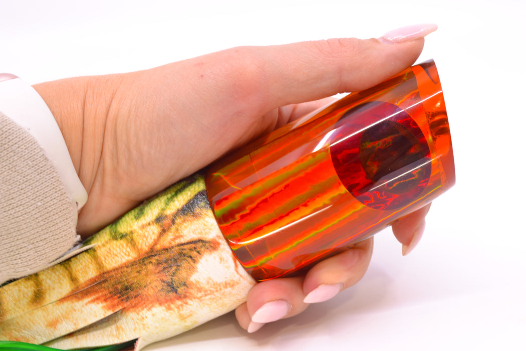 Koya Lures Amber Rainbow JP Large Lunger 14" 9oz A La Vive Vinyl Fire Mackerel GZE