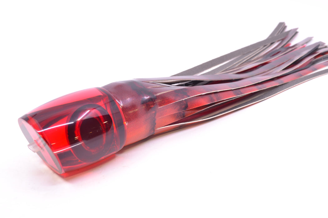 Moyes Lures Red Mirrored Taxi Eyes Bushmaster 12" 7.5oz FT Vinyl Red Tiger