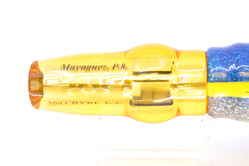 Aloha Lures RARE Yellow Rainbow Foxy Disco 9" 3.6oz Skirted New Pre-Owned