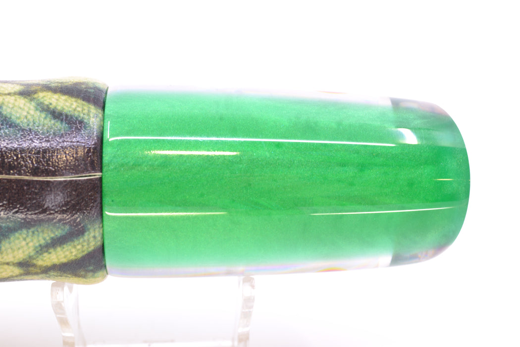 Koya Lures Silver Starburst Green Back JP Large Lunger 14" 9oz ALV Vinyl Green Mackerel GZE