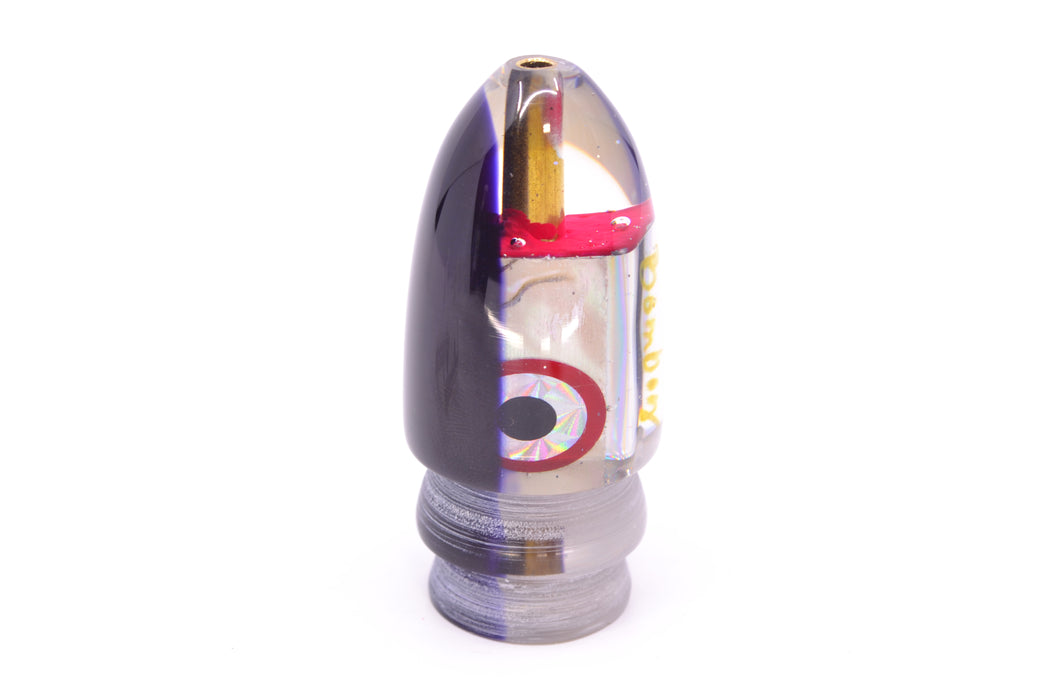Bomboy Lures White Abalone Purple Back Baby Bomb 9" 2.8oz