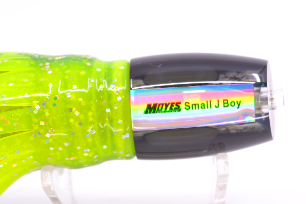 Moyes Lures S&P MOP Black Back Taxi Eyes Small J-Boy 9" 3.5oz Skirted Magic Johnson