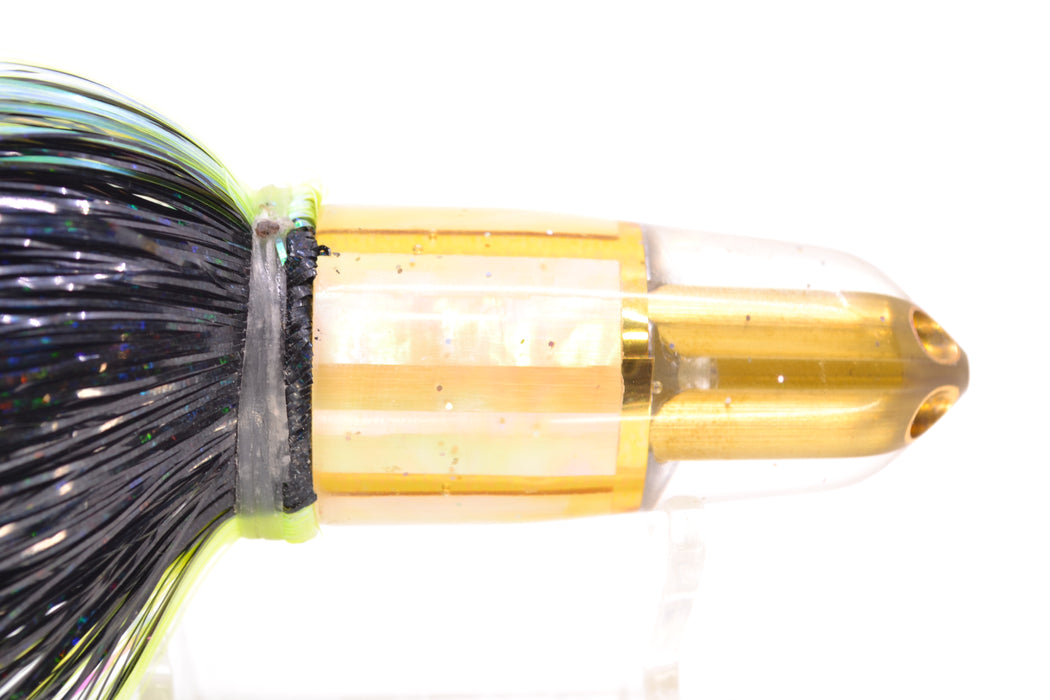 Tanigawa Lures Golden MOP/Gold Wrap 2-Hole Bullet 7" 6oz EZ Flash Yellowfin
