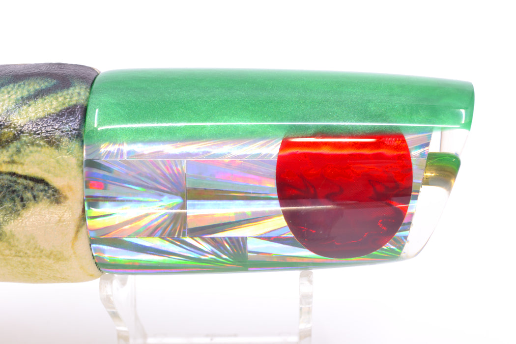 Koya Lures Silver Starburst Green Back JP Large Lunger 14" 9oz ALV Vinyl Green Mackerel GZE