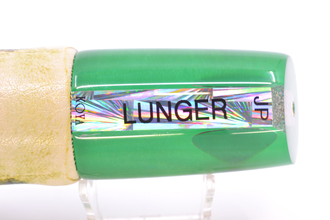 Koya Lures Silver Starburst Green Back JP Large Lunger 14" 9oz ALV Vinyl Green Mackerel GZE