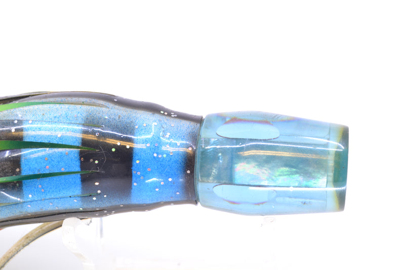Bonze Lures Ice Blue MOP Huntress 7" 2.6oz Skirted New Pre-Owned
