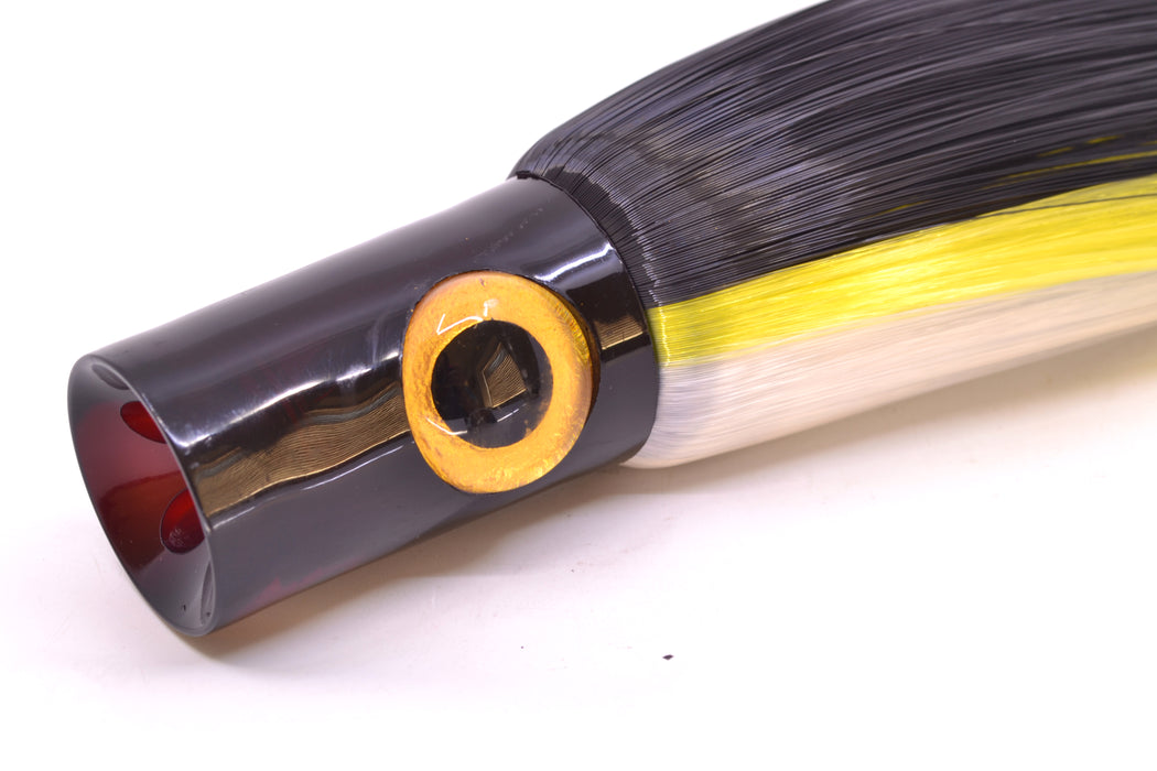 Iland Lures Black-Yellow-Crystal Hair Black Head Iland Express 10.5" 3oz EX225-BK/YL/CY GZE