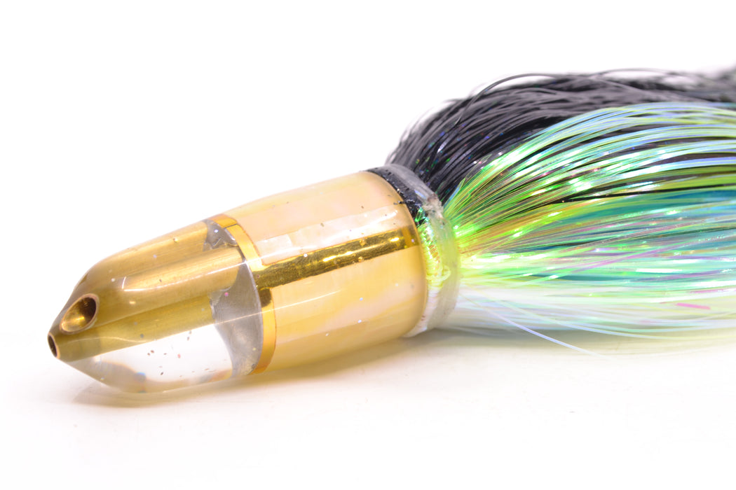 Tanigawa Lures Golden MOP/Gold Wrap 2-Hole Bullet 7" 6oz EZ Flash Yellowfin
