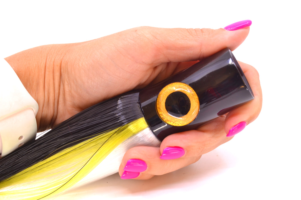 Iland Lures Black-Yellow-Crystal Hair Black Head Iland Express 10.5" 3oz EX225-BK/YL/CY GZE