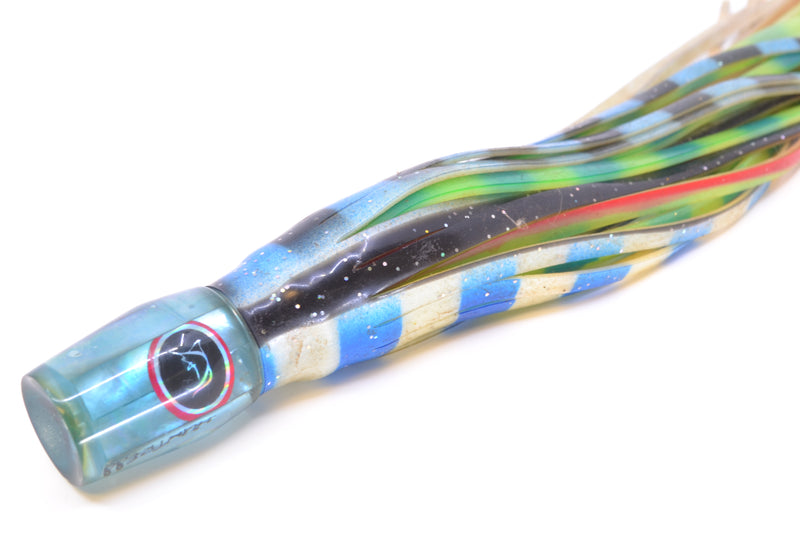 Bonze Lures Ice Blue MOP Huntress 7" 2.6oz Skirted New Pre-Owned