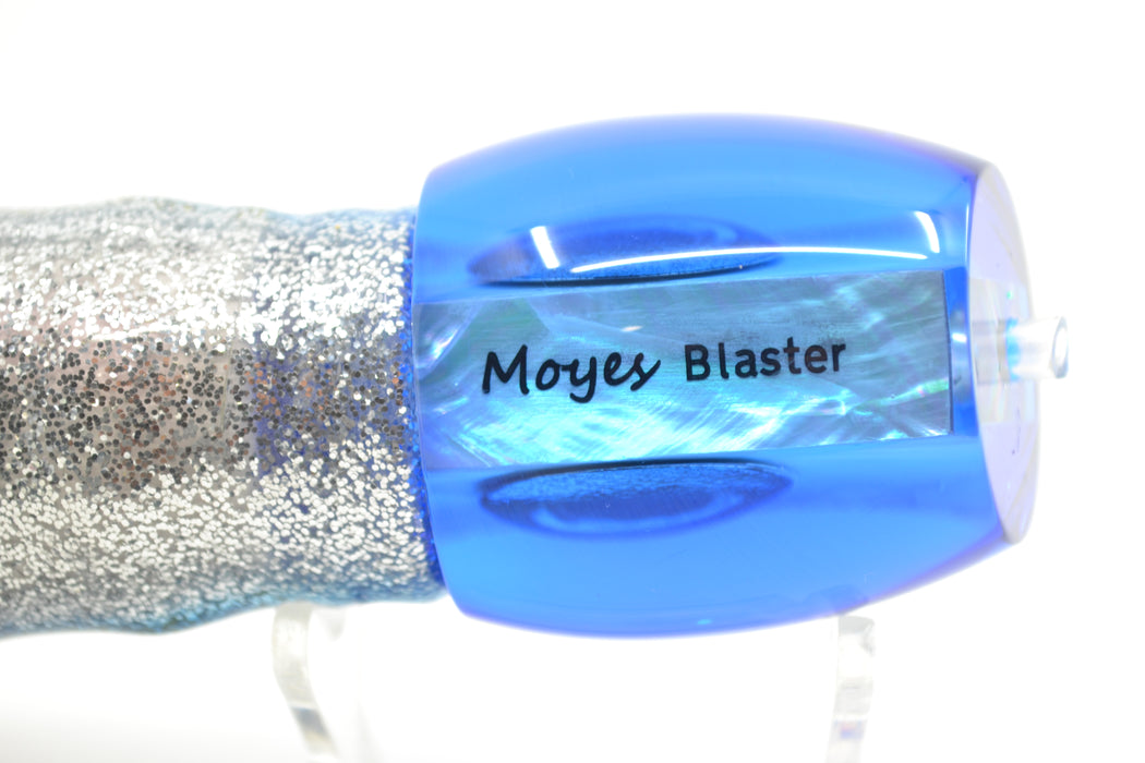 Moyes Lures Ice Blue MOP Blue Back Blaster 12" 8oz Skirted Blue Aurora