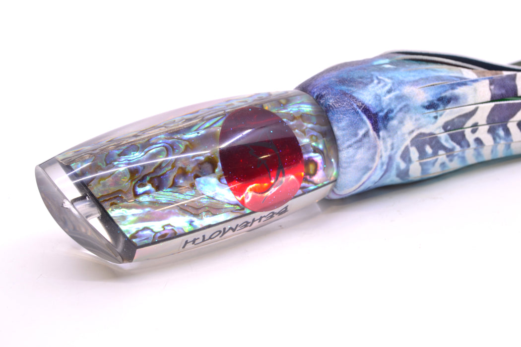Bonze Lures Paua Shell Red Eyes Behemoth 12" 9.5oz ALV Vinyl Wahoo