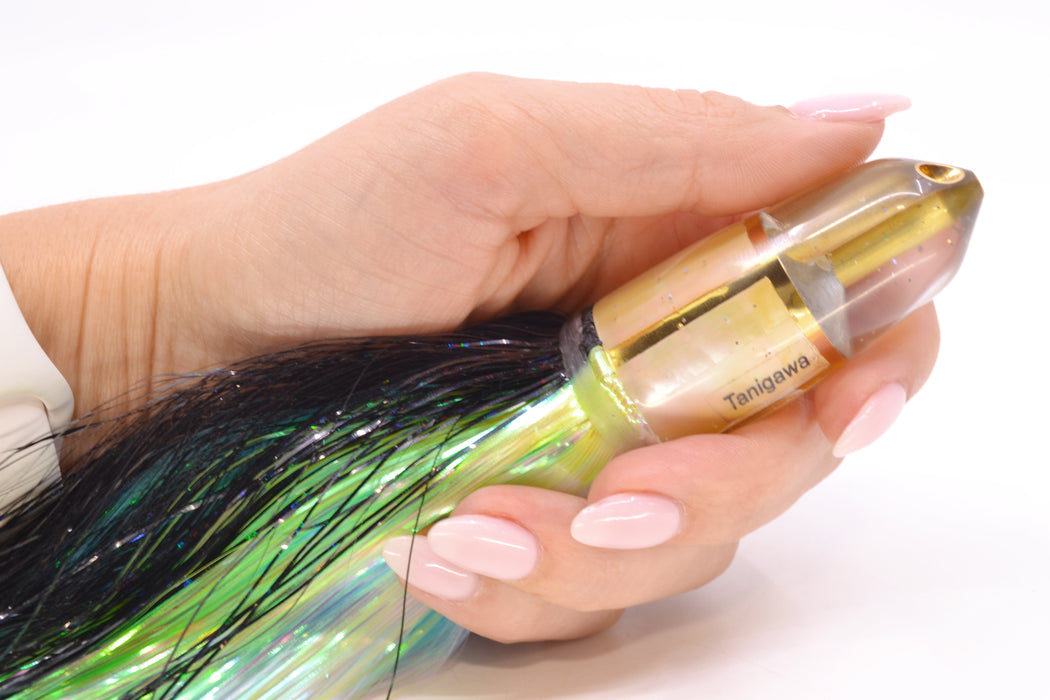 Tanigawa Lures Golden MOP/Gold Wrap 2-Hole Bullet 7" 6oz EZ Flash Yellowfin