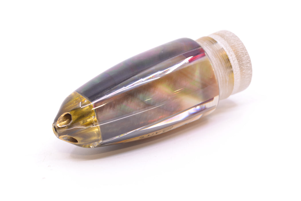 Crampton Baits Real Tahitian MOP 4-Hole Bullet 7" 3oz *CRACKED*